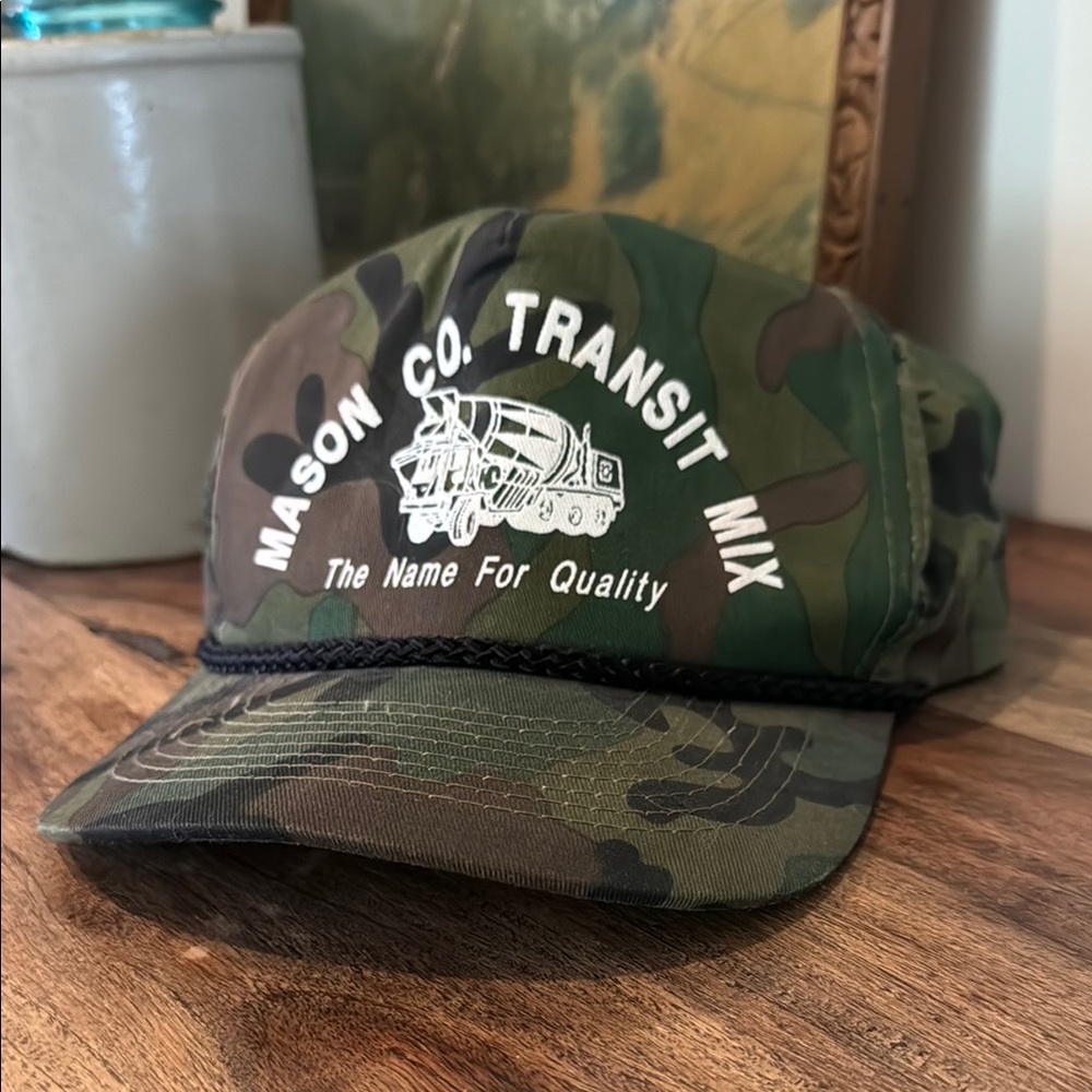 Vintage Style Camo Trucker Hat